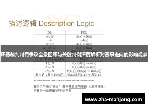 杯赛裁判判罚争议全景回顾与关键判例深度解析对赛事走向的影响观察